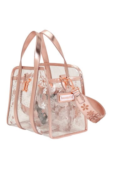 Loungefly Transparente Umhängetasche mit Blumenmuster und Münzfach 🎁 Mit Gratis-Pin
