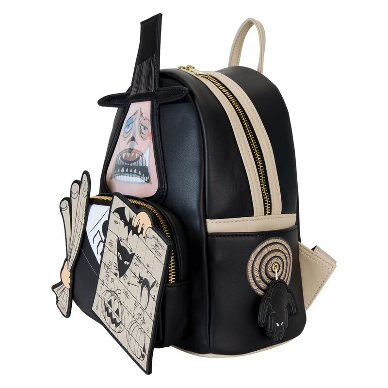 Loungefly Disney Nightmare Before Christmas Bürgermeister mit Plänen Linsenraster-Rucksack