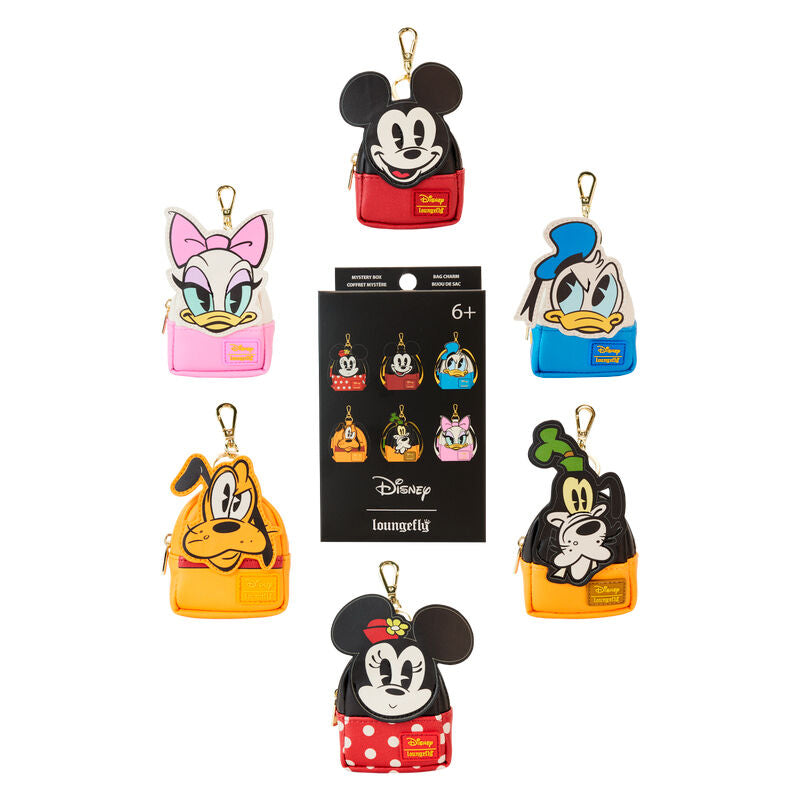 Loungefly Mickey & Friends Picknick Cosplay Mystery Mini Rucksack Schlüsselanhänger