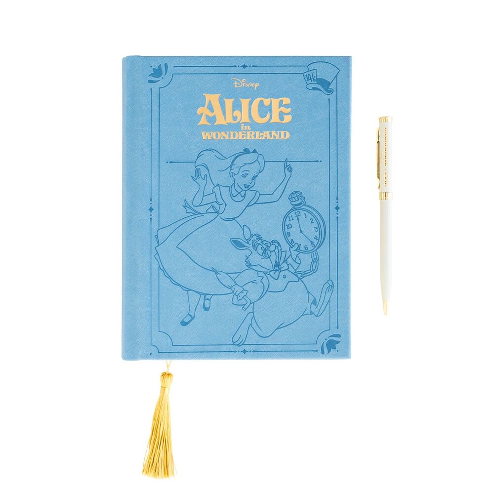 Alice im Wunderland A5 Notizbuch-Set + Stift