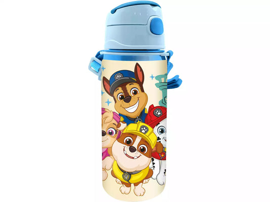 Paw Patrol Aluminium-Trinkflasche mit Henkel 600 ml.