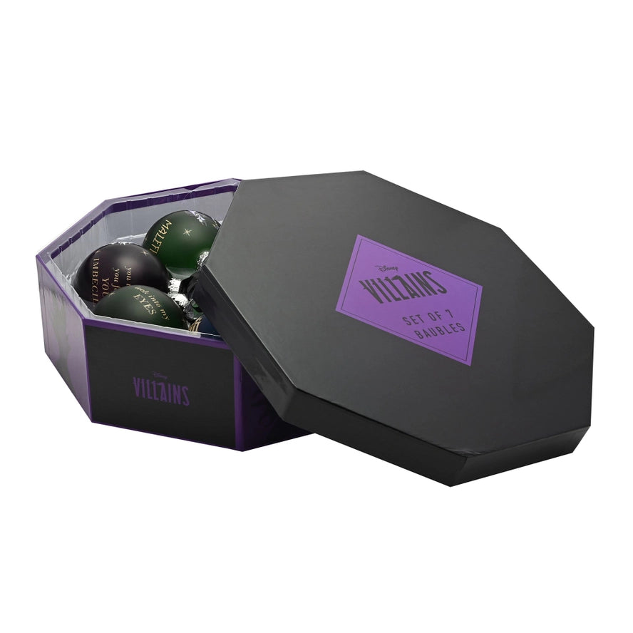 Disney-Weihnachtsbaumkugeln, Motiv Bösewichte, 7 Stück