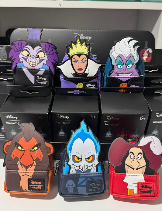 Disney-Bösewichte Cosplay Mystery Mini-Rucksack-Schlüsselanhänger