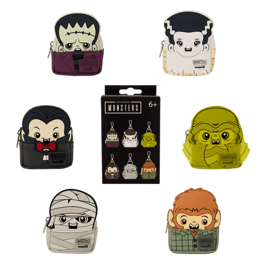 Loungefly Universal Monsters Cosplay Mystery Mini Rucksack Schlüsselanhänger