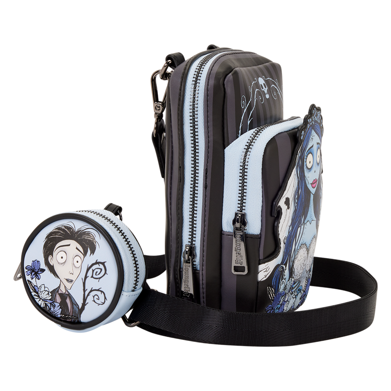Corpse Bride Emily Sling Crossbody Bag mit Münzfach