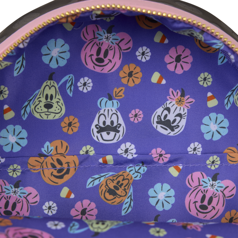 Minnie Maus Cosplay Blumen Kürbis Glow Mini Rucksack