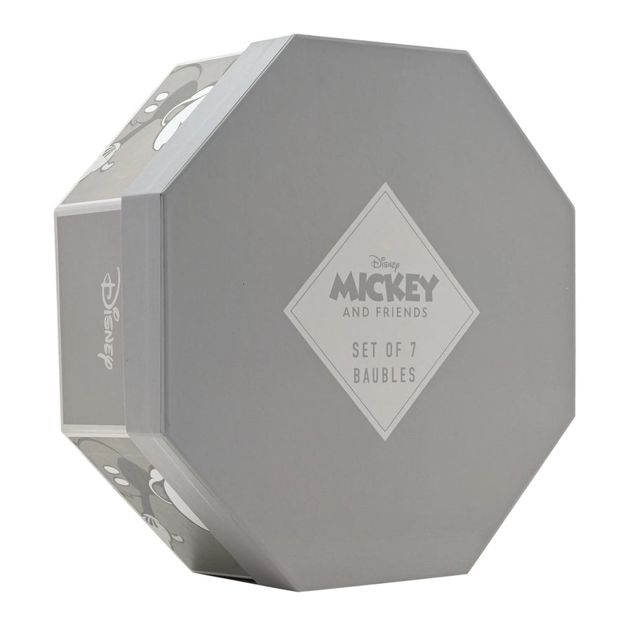 Disney-Weihnachtsbaumkugeln, Motiv Mickey & Friends, 7 Stück