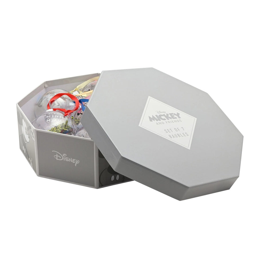 Disney-Weihnachtsbaumkugeln, Motiv Mickey & Friends, 7 Stück