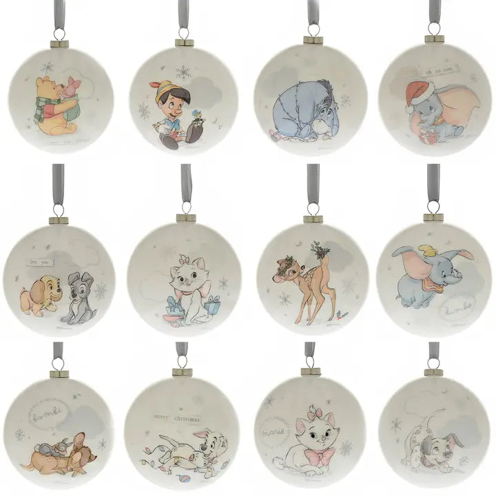 Disney Weihnachtskugeln, 12-teiliges Set