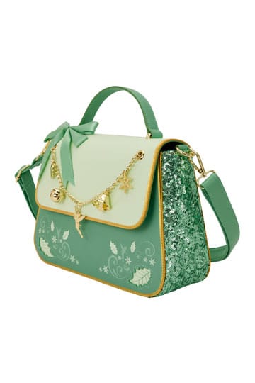 Peter Pan Tinker Bell Weihnachts-Pailletten-Umhängetasche mit Anhängern