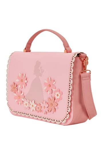 Loungefly  Prinzessin Belle Umhängetasche mit Blumenmuster und Spitze