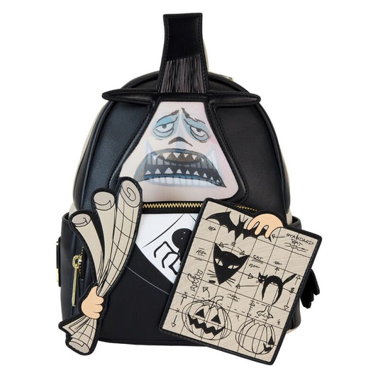 Loungefly Disney Nightmare Before Christmas Bürgermeister mit Plänen Linsenraster-Rucksack
