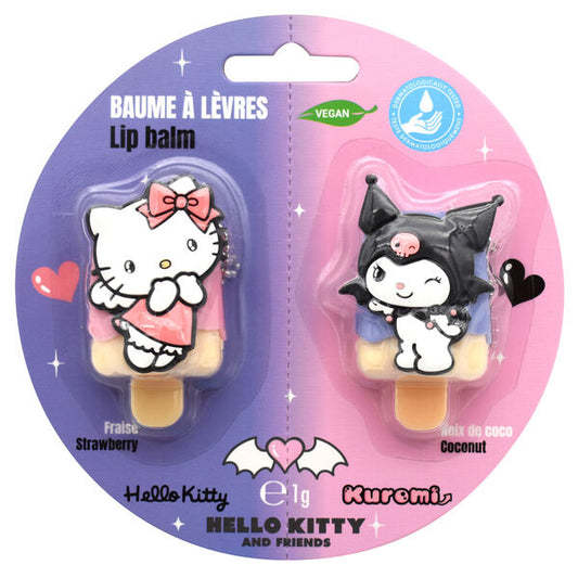 Hello Kitty und Kuromi 3D-Lippenbalsam