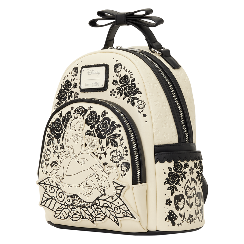 Loungefly Alice im Wunderland Blumen-Mini-Rucksack