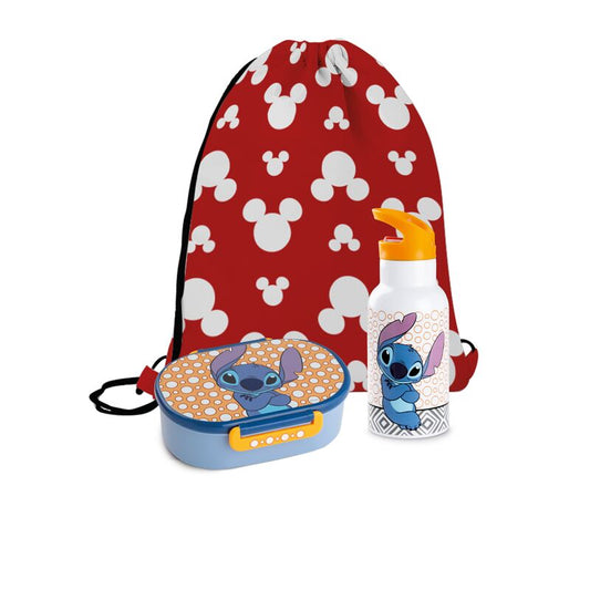 Egan Stitch-Set aus Lunchbox, Flasche und Rucksack mit Kordelzug