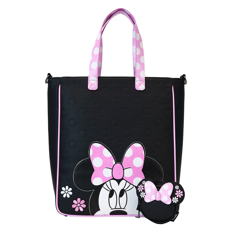 Loungefly Minnie Floral Rock the Dots Tragetasche mit Münzfach