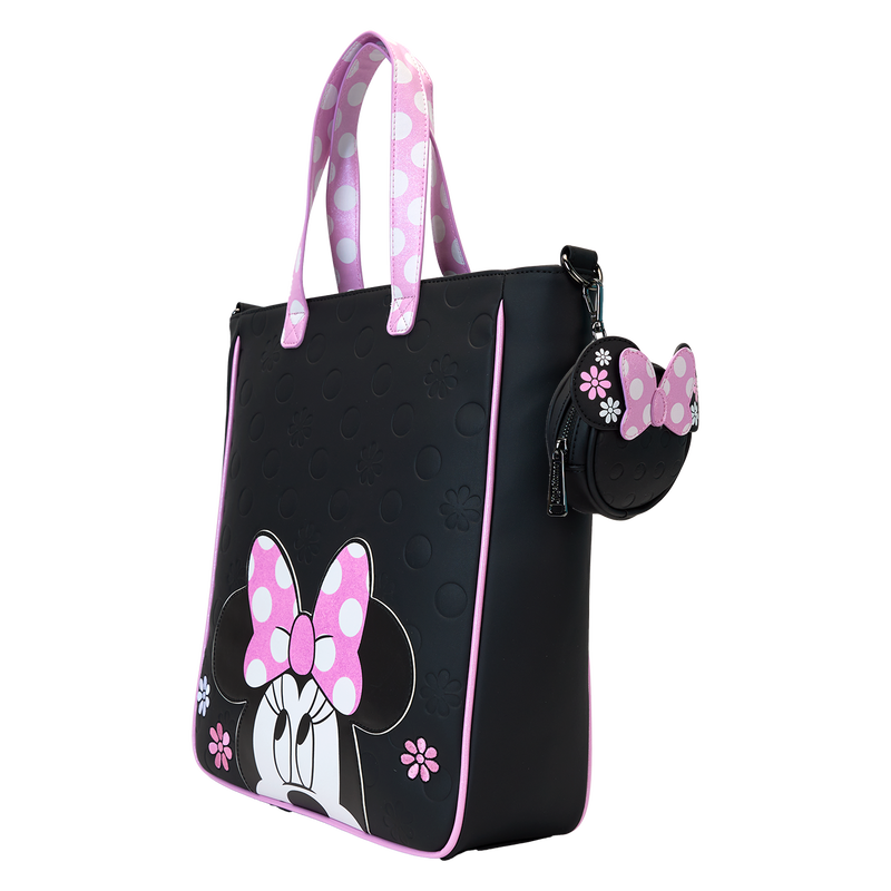 Loungefly Minnie Floral Rock the Dots Tragetasche mit Münzfach